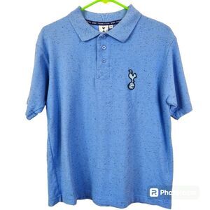 Tottenham Hotspur FC Mens Short Sleeve Stitched Logo Polo Shirt Medium